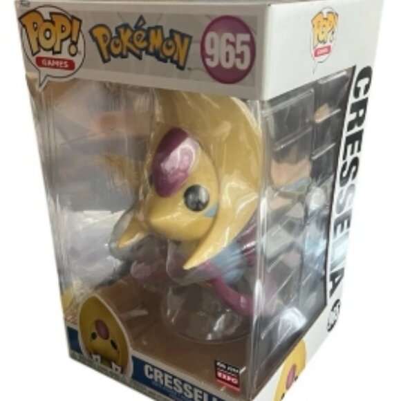 Funko Pop! Games Jumbo 10" Pokémon - Cresselia #965 - Expo Exclusive🆕⌚📦🏃💨🚚 - Picture 13 of 16